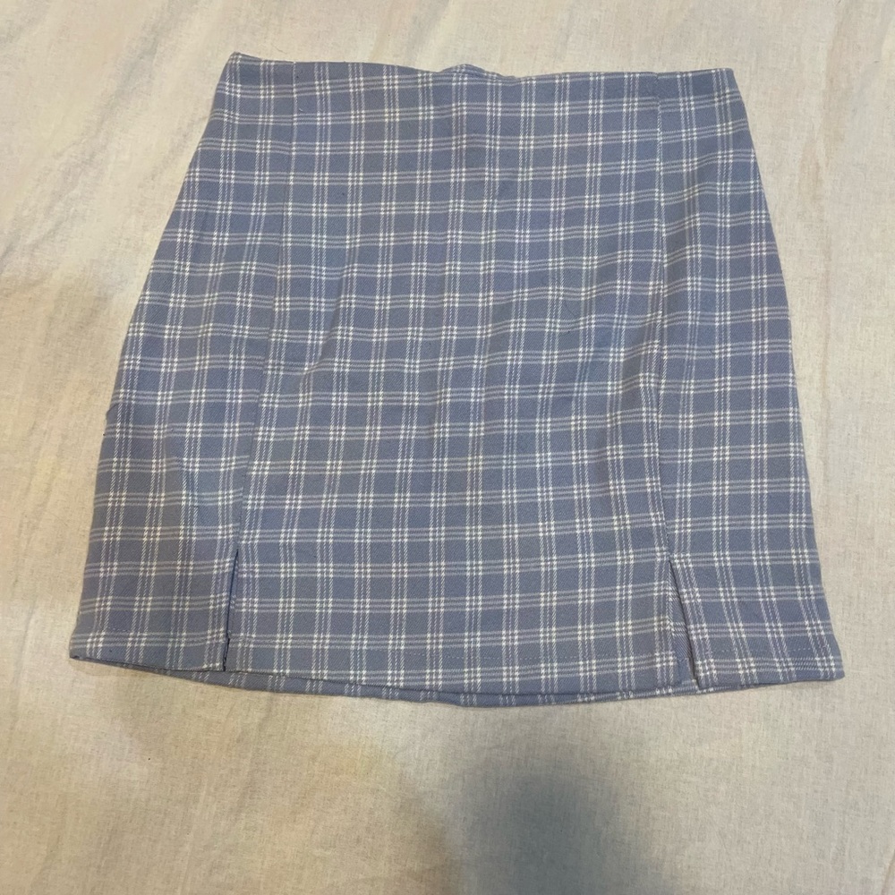 Brandy Melville blue and white skirt